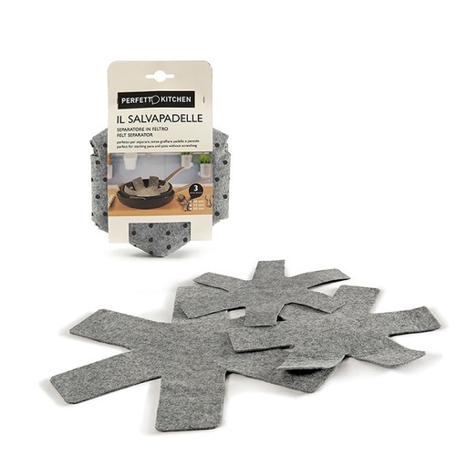 [29014] Fieltros protectores de sartenes 3u ( 30, 34 y 38 cm) PERFETTO