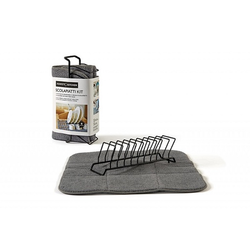 [29111] Escurridor de platos con toalla absorvente PERFETTO
